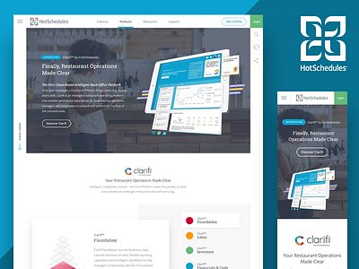 HotSchedules - Restaurant Software accordion dashboard home page restaurant software tech technology ui ux website
