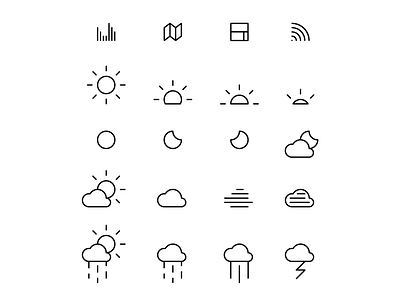 hot, fresh, steamy icons! app icon illustration line ui ux weather