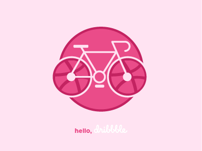 Hello Dribble! bike debut invite welcome hello