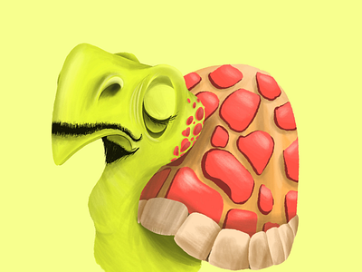Movember Illustration 2019 - 02 art character digital drawing illustration illustrator ipad procreate turtle