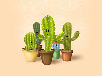 Plant Friends art cactus create draw drawing illustration illustrator ipad plants procreate