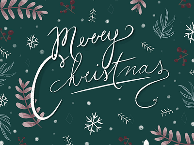 Christmas Card Concept art christmas dribbble holidays illustration procreate winter