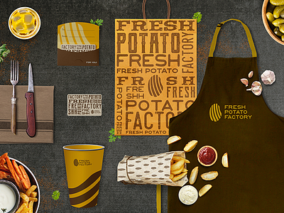Fresh Potato Factory brand branding designer graphic design renders