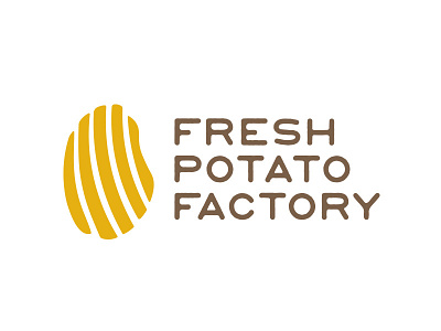 Fresh Potato Factory brand design graphic design logo symbol type
