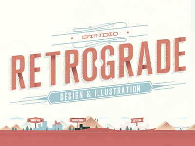 Retrograde New Logo freelance grain graphic design illustration letterpress oldstyle retro retrograde texture type typography vintage
