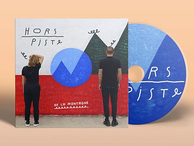 Hors piste album cover graphic graphicdesign painting