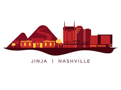 Skyline of Jinja & Nashville