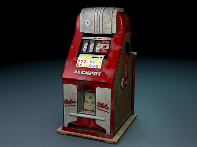 Vintage Slot Machine Beauty 3darts beauty cinema4d fullsail vintage vintageslotmachine