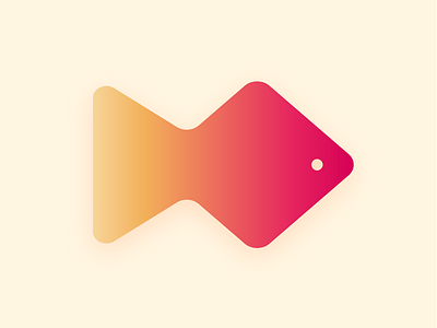 Fish fish logo red