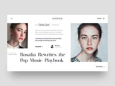 Kinfolk - Magazine website concept