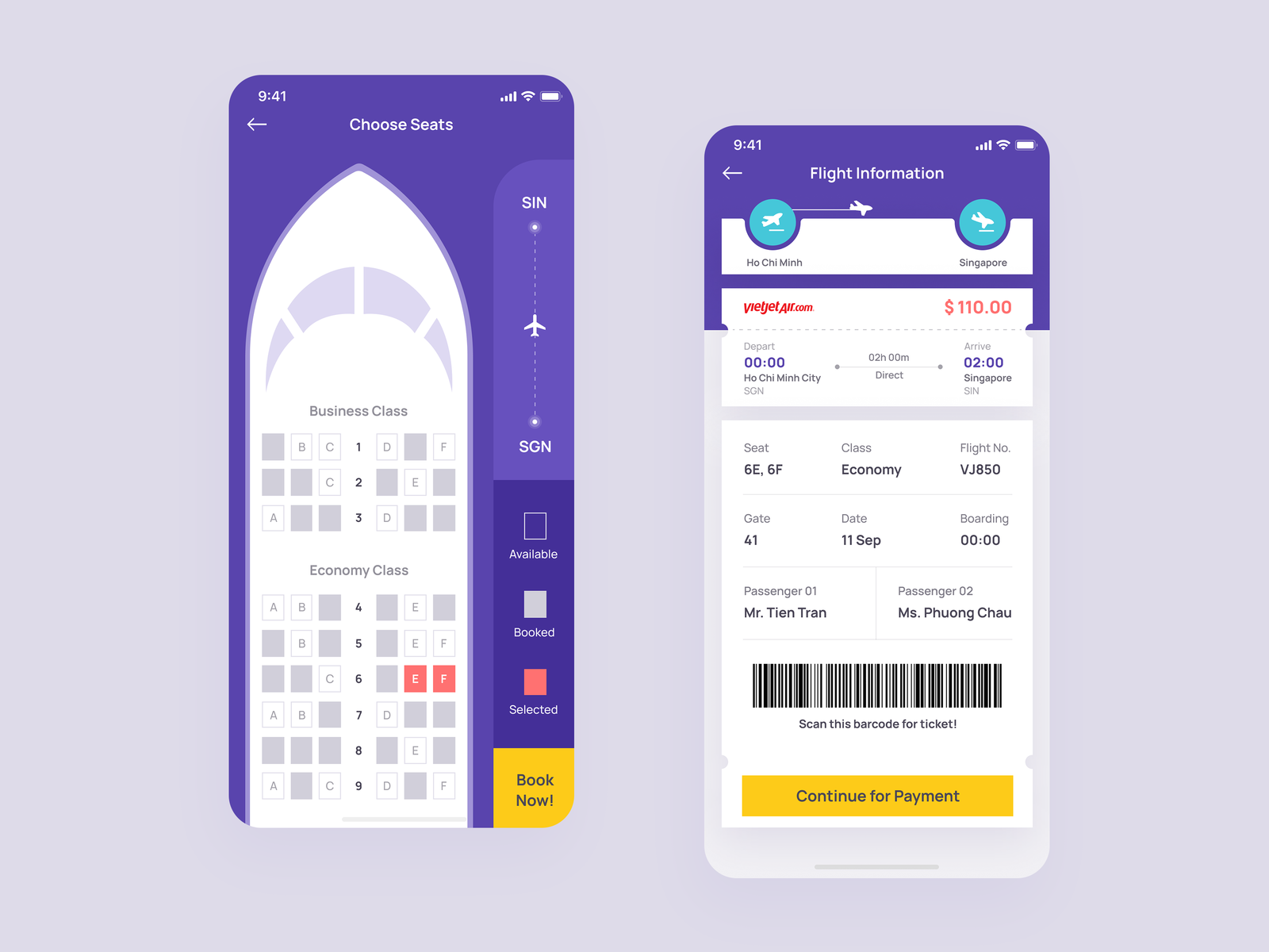 Flightbooking Shot 2 by Tien Tran on Dribbble