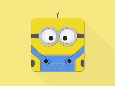 Minion the Square Pixel app icon apple caricature cartoon icon illustration ios material design minion square