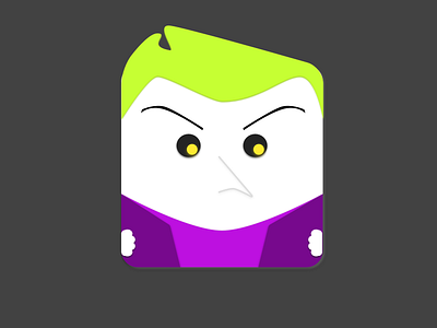 Joker the Square Pixel app icon apple batman caricature cartoon icon illustration ios joker material design square