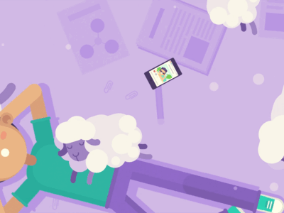 When you sleep animation character gif promo promotion seo sheep site violet