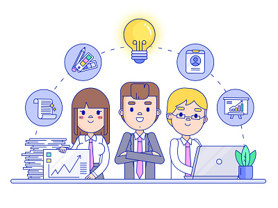 SEO Services character corporate explainer flat gif icons outline pack promo promotion seo toolkit