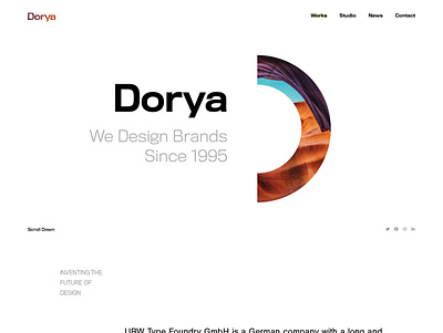 Dorya Creative Agency PSD Template agency business creative design minimal modern psd template startup