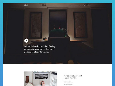 Clark - Landing Page Concept