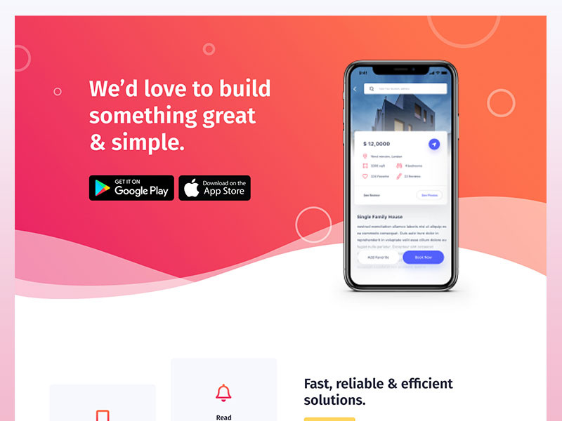 ElementorKit | Mobile App Landing mobile app elementor template landing page creative clean product startup