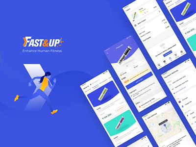 Mobile experience design for Fast&Up designstring mobile app design mobile application mobile ui sports uidesign uxdesign