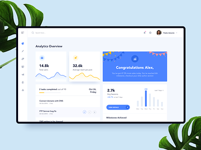 Dashboard || Analytics banking bruvvv card daily ui dashboard dashboard template ecommerce feed fintech graph illustration interaction landing social statistics stats ui ux web web app