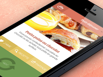 Cookingly mobile App cook cooking flat food ios recipe recipes transparency