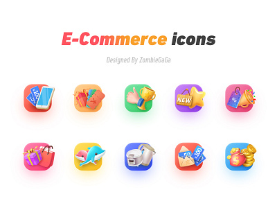 E-commerce icons app branding coin color dolphin e commerce gift icon icons identity illustration ui ux