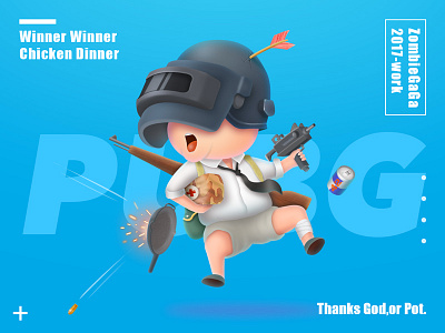 Pubg Winner Chicken Dinner designs, themes, templates and downloadable  graphic elements on Dribbble