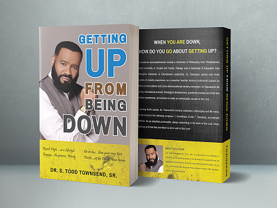 Getting Up From Being Down - Book Cover book book cover branding cover cover book cover design design getting up illustrator inspiring book mock up