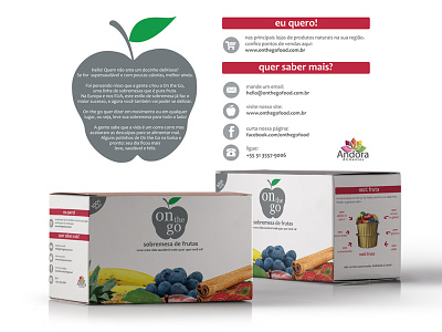 On the go - Brand Identity & Packaging apple brand identity branding colorful design fruits graphic health product illustrator packaging product box product design