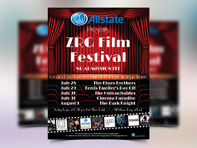 ZRG Film Festival - Flyer allstate brand identity branding colorful design film flim festival flyer flyer artwork flyer bundle flyer design flyer designs graphic graphic design leaflet leaflet design photoshop poster