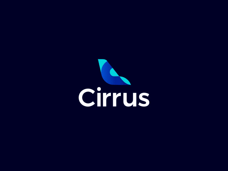 Cirrus, A.I. based flight ticket pricing - logo animation