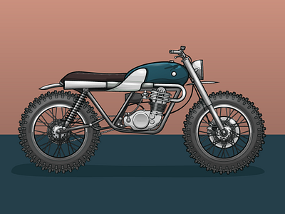 Yamaha bike Illustration bike illustration illustrator motorcycle vector yamaha
