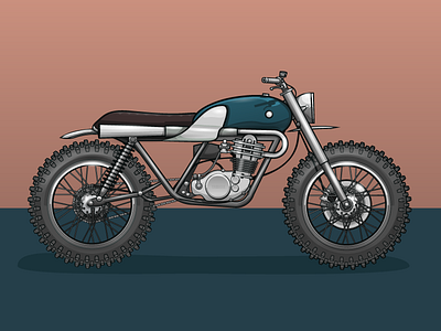 Yamaha bike Illustration