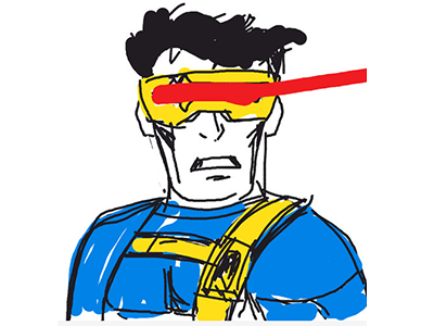 When I Met the Word 'Cyclops' in Draw Something comic cyclops hero marvel x men