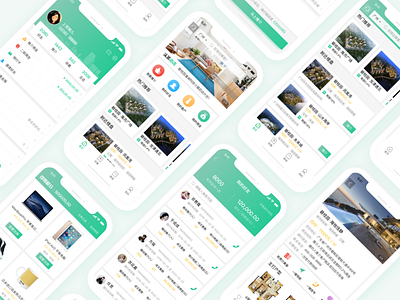 BGYUI-Green UI KIT Cover app design ui