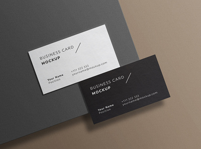 Minimal Business Cards Mockup # 4 brand branding business card cards clean corporate elegant identity minimal mockup psd set simple template