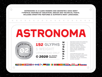 Astronoma - Typeface #00 astronoma astronomy bold display font geometric minimalist sansserif space tech typeface typography universe