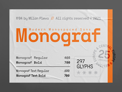 Monograf | Font branding coding design display family font identity mono monograf monospaced sans sansserif system technical type typography