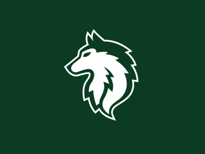 Wolf animal logo wolf