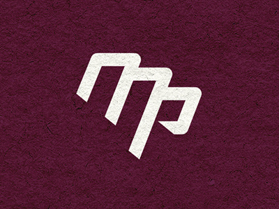 Lettermark Logo Typography Logo Monogram Logo MP PM 