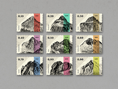 Mountain Peaks of High Tatras_Stamp Collection