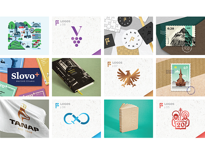 portfolio book branding collection identity illustration logo map personal portfolio stamp