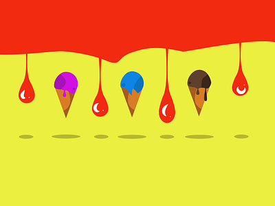 Who wants ice cream? design flat graphic ice cream illustrator