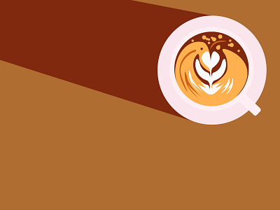 Good Morning coffee design flat graphic illustration illustrator latte art
