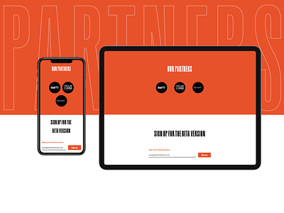 Partners Section | Art Collector Startup Landingpage branding clean code design figma minimal typography ui web website