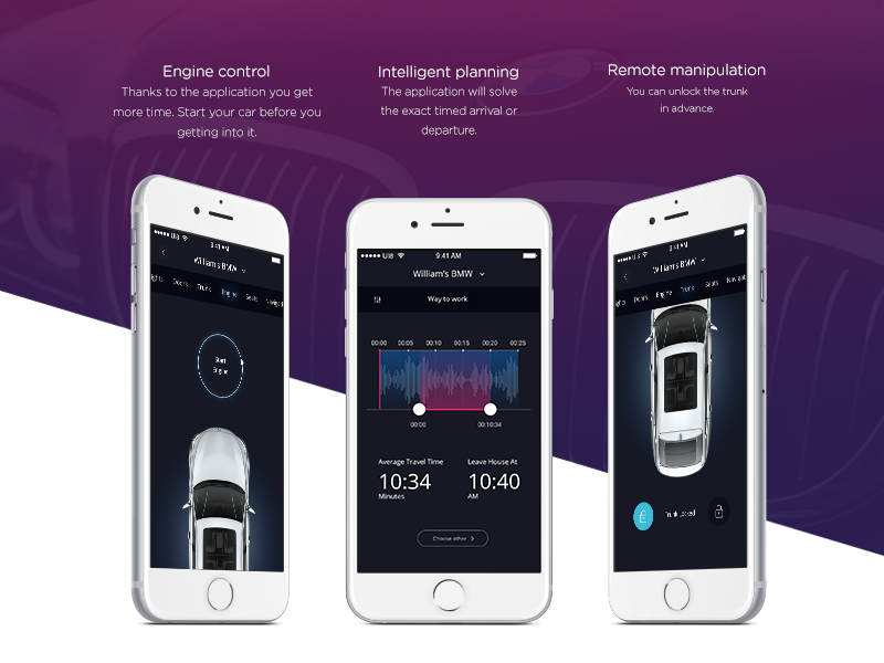 Bmw Connected App by Veronika Svátková on Dribbble