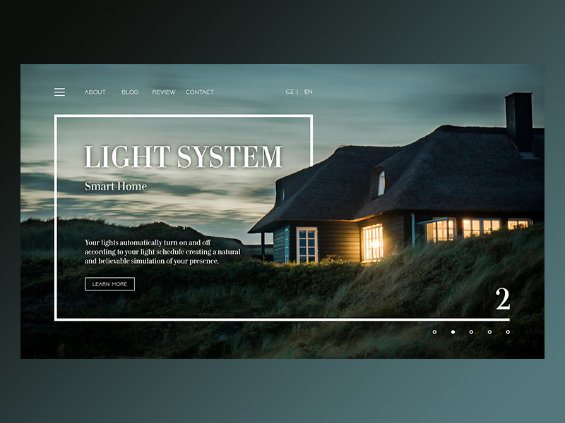Light System Web Design by Veronika Svátková on Dribbble