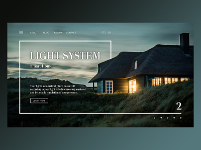 Light System Web Design concept design interactive landscape light mobile motion ui ux web