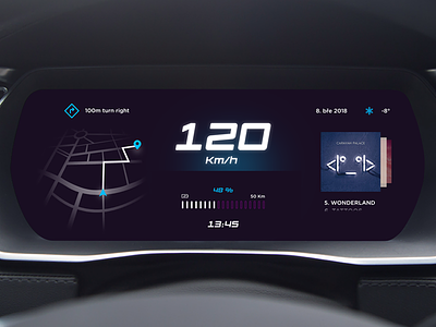 UI Car Dashboard car concept dashboard design ui ux