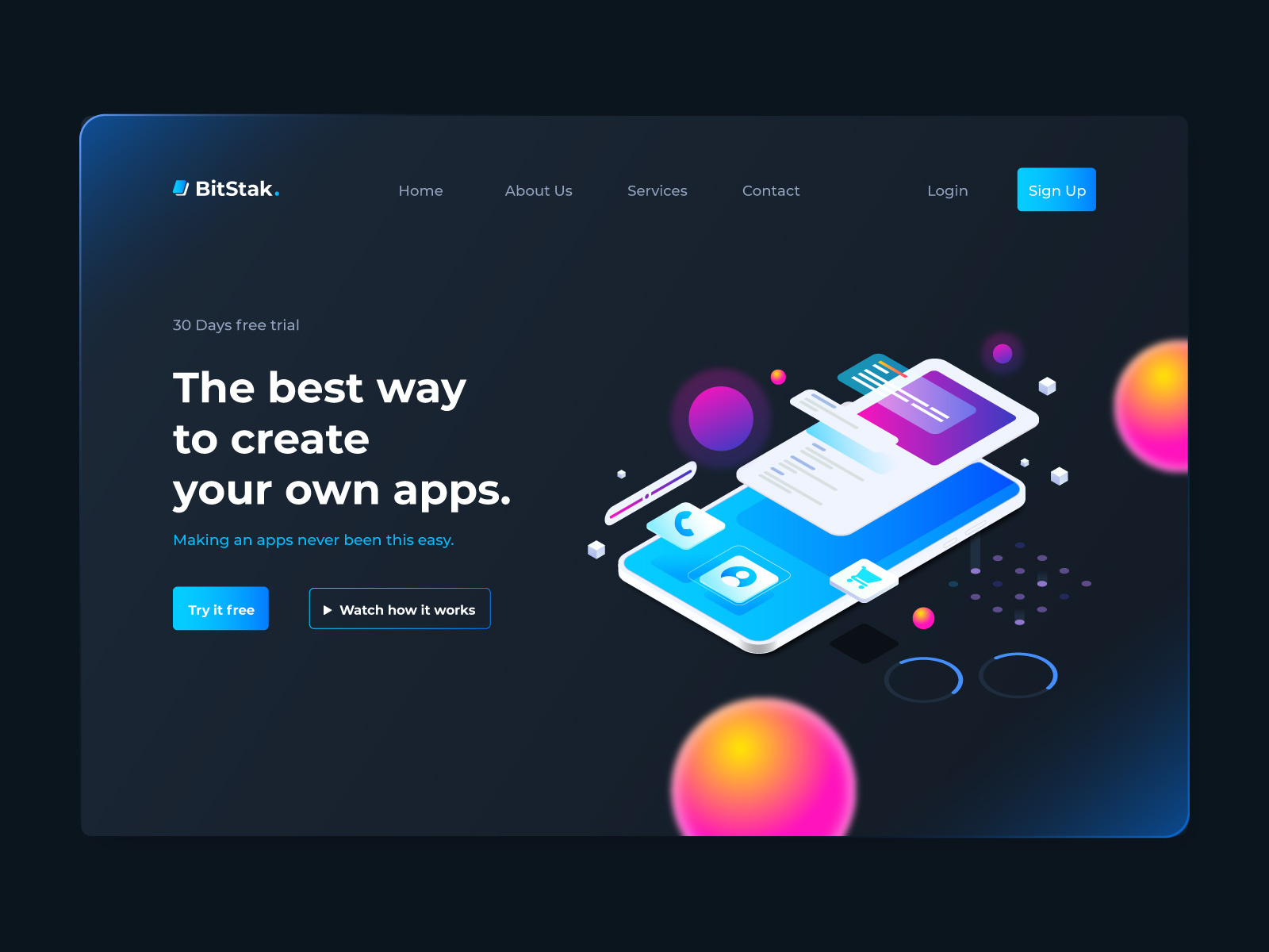 Landing Page by Nirali Patel on Dribbble